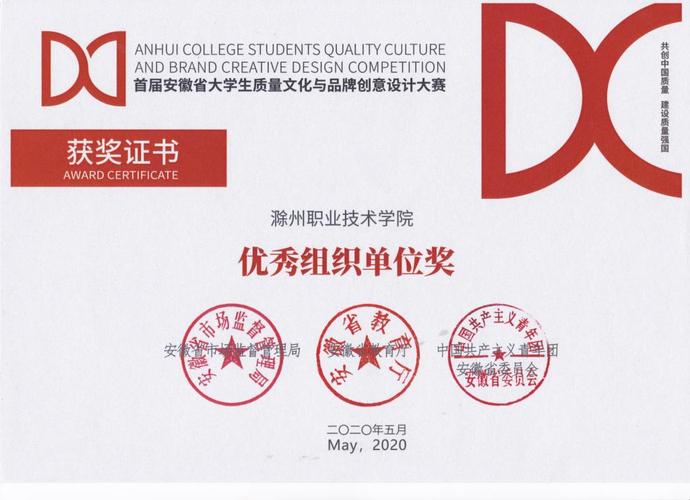 我校传媒与设计学院师生在首届安徽省大学生质量文化与品牌创意设计